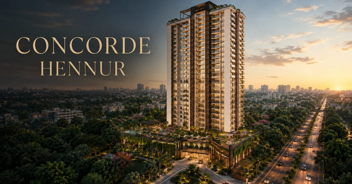 Concorde Hennur project exterior reference image